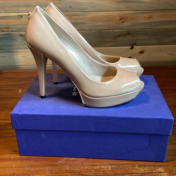 Stuart Weitzman patent leather platform heels - Picture 5 of 9